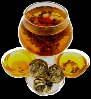 Чай связанный HANSA TEA Персик Бессмертия с жасмином, 500 г, фольгированный пакет, крупнолистовой связанный чай, купить чай