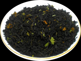 Чай черный HANSA TEA Клубника со сливками, 500 г, фольгированный пакет, крупнолистовой ароматизированный чай