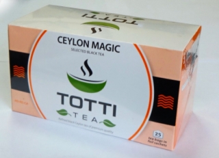 Чай черный TOTTI Tea Ceylon Magic (Магия Цейлона) пакетированный в конвертах, 25 шт.