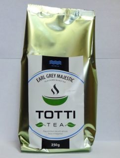 Чай черный TOTTI Tea Earl Grey Majestic (Эрл Грей Маджестик) листовой, 250 г.
