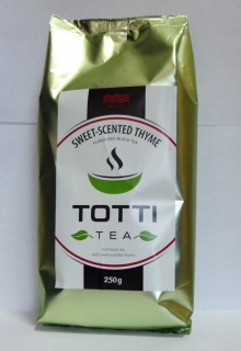 Чай черный с чабрецом TOTTI Tea Sweet Scented Thyme (Душистый Тимьян) листовой, 250г.