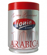 Ionia 100% Arabica (Иония 100% Арабика), кофе молотый (250г), жестяная банка