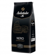 Кофе в зернах Ambassador Nero (Амбассадор Неро) 1 кг, кофе в офис, вакуумная упаковка для 2 группных кофемашин