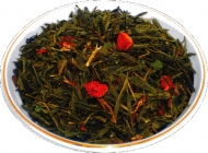 Чай зеленый HANSA TEA Клубника со сливками, 500 г, фольгированный пакет, крупнолистовой зеленый  чай, купить чай