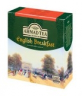Чай черный Ahmad English Breakfast (Ахмад Английский завтрак), пакетики с ярлычками, 100 саше по 2г.