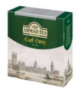 Чай черный Ahmad Earl Grey (Ахмад Эрл Грей), пакетики с ярлычками, 100 саше по 2г.